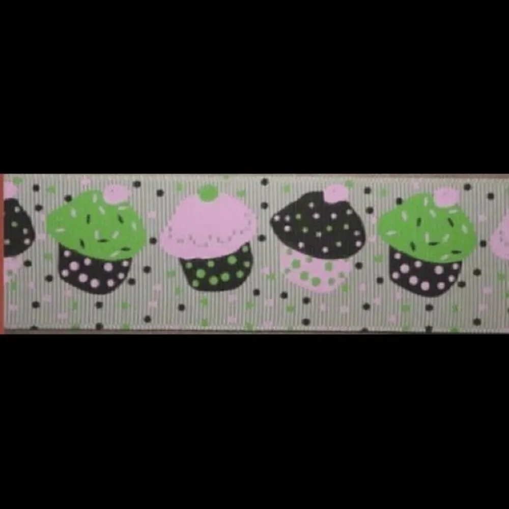 Grosgrain Ribbon 7/8” 5 yards 5/$20 Cupcakes tan